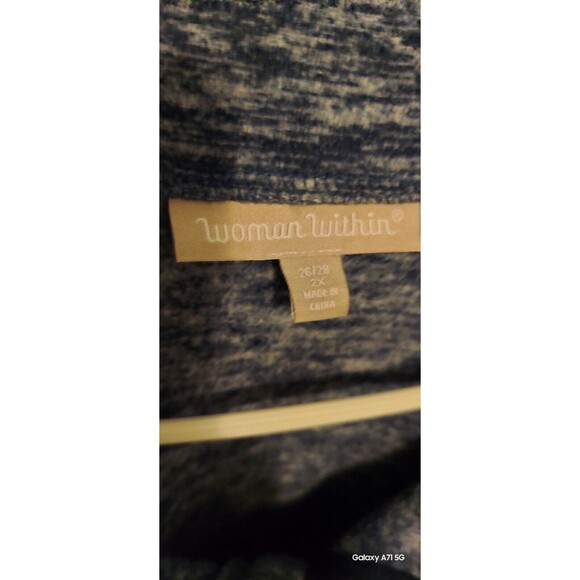 ! Woman Within 2x Microfleece 1/4 Zip Fleece Jacket - Picture 3 of 9
